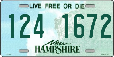NH license plate 1241672