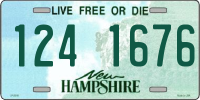 NH license plate 1241676