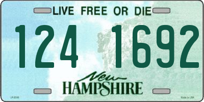 NH license plate 1241692