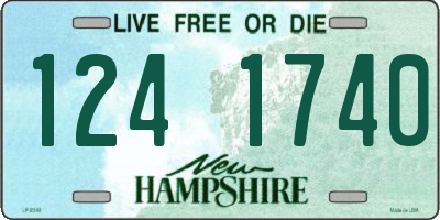 NH license plate 1241740