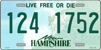 NH license plate 1241752