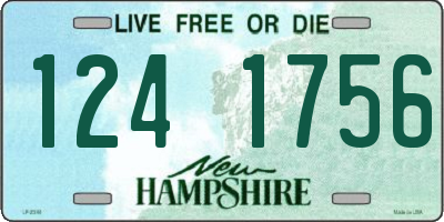 NH license plate 1241756