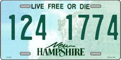 NH license plate 1241774