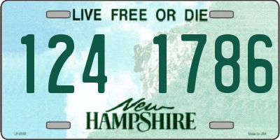 NH license plate 1241786