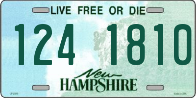 NH license plate 1241810