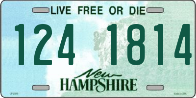 NH license plate 1241814