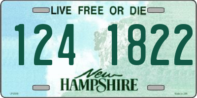 NH license plate 1241822
