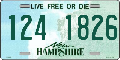 NH license plate 1241826