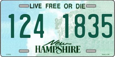 NH license plate 1241835