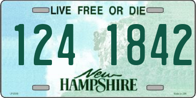 NH license plate 1241842