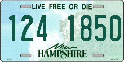 NH license plate 1241850
