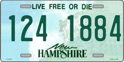 NH license plate 1241884