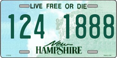 NH license plate 1241888