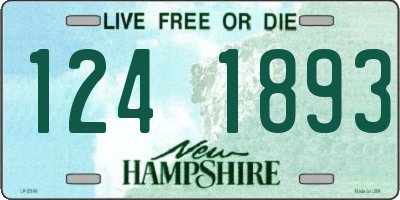 NH license plate 1241893