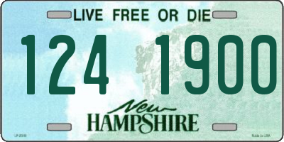 NH license plate 1241900