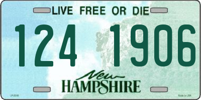 NH license plate 1241906