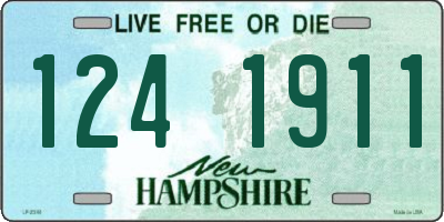 NH license plate 1241911