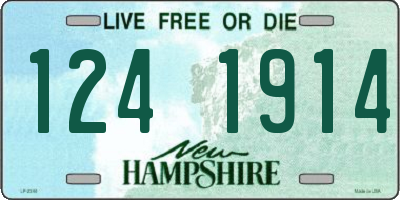 NH license plate 1241914