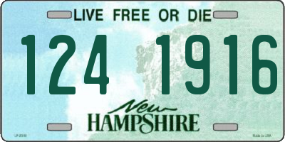 NH license plate 1241916
