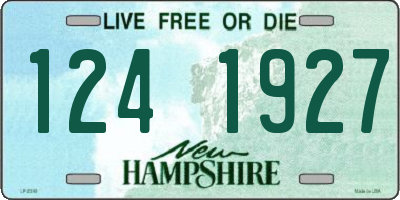 NH license plate 1241927