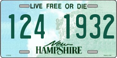 NH license plate 1241932