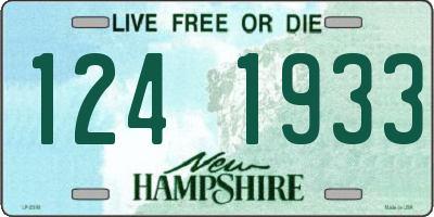 NH license plate 1241933