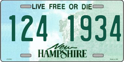 NH license plate 1241934