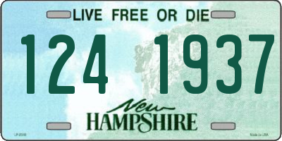 NH license plate 1241937