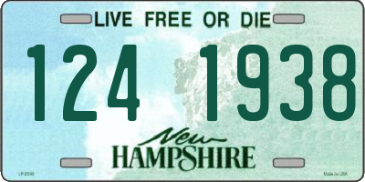 NH license plate 1241938