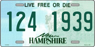 NH license plate 1241939