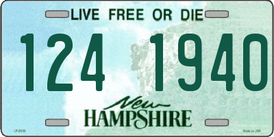 NH license plate 1241940