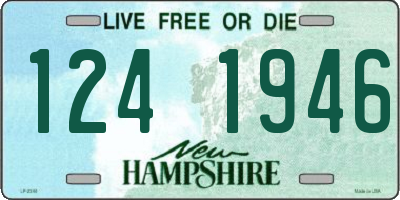 NH license plate 1241946