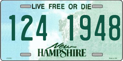NH license plate 1241948