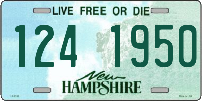 NH license plate 1241950