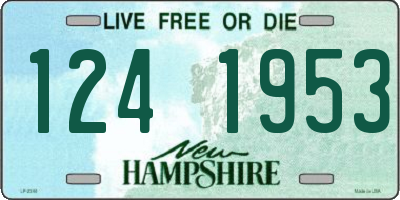 NH license plate 1241953