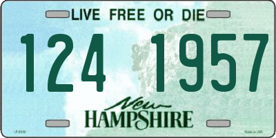 NH license plate 1241957