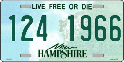 NH license plate 1241966