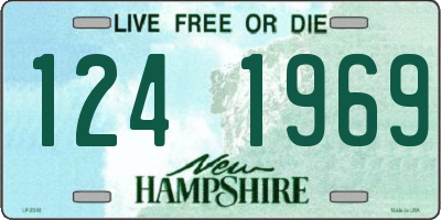 NH license plate 1241969