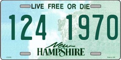 NH license plate 1241970