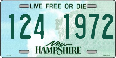 NH license plate 1241972