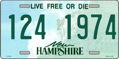 NH license plate 1241974