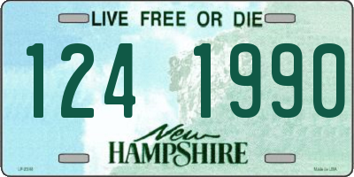 NH license plate 1241990
