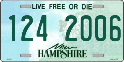 NH license plate 1242006
