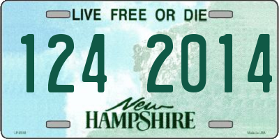 NH license plate 1242014