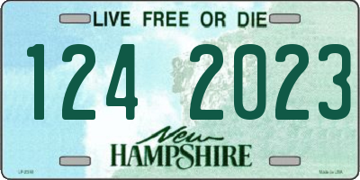 NH license plate 1242023