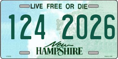 NH license plate 1242026