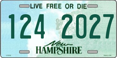 NH license plate 1242027