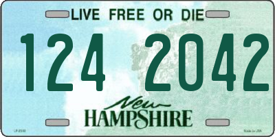 NH license plate 1242042