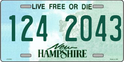 NH license plate 1242043