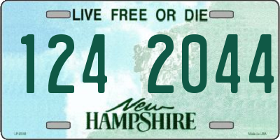 NH license plate 1242044